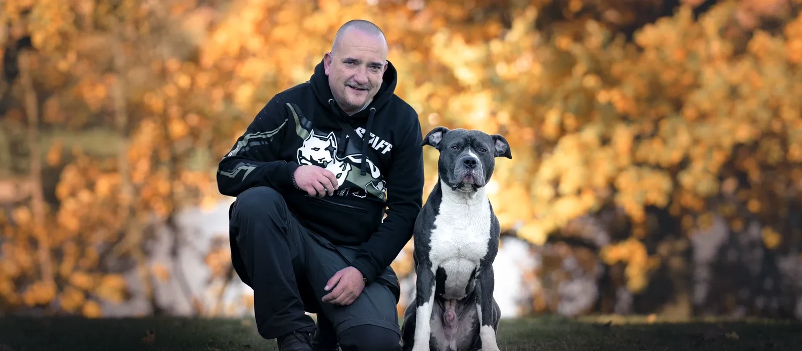 František Jaroš se psem Ari